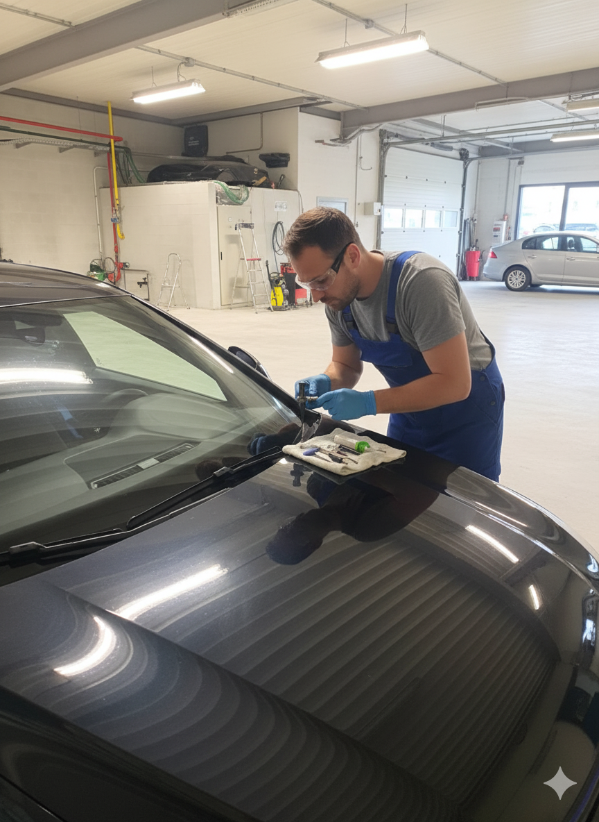 Réparation d’impact de pare-brise